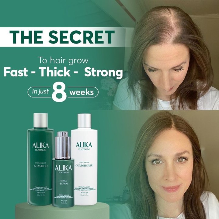 Customer feedback on alika hair growth shampoo after 8 weeks